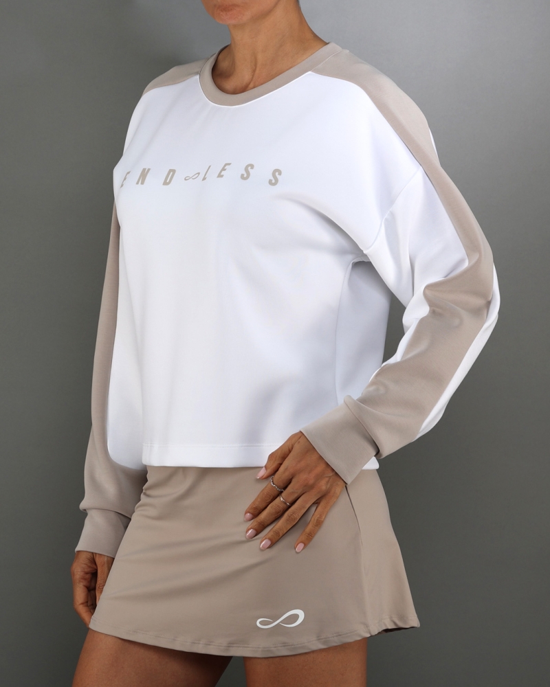 SWEAT-SHIRT HALO WHITE DELAVE