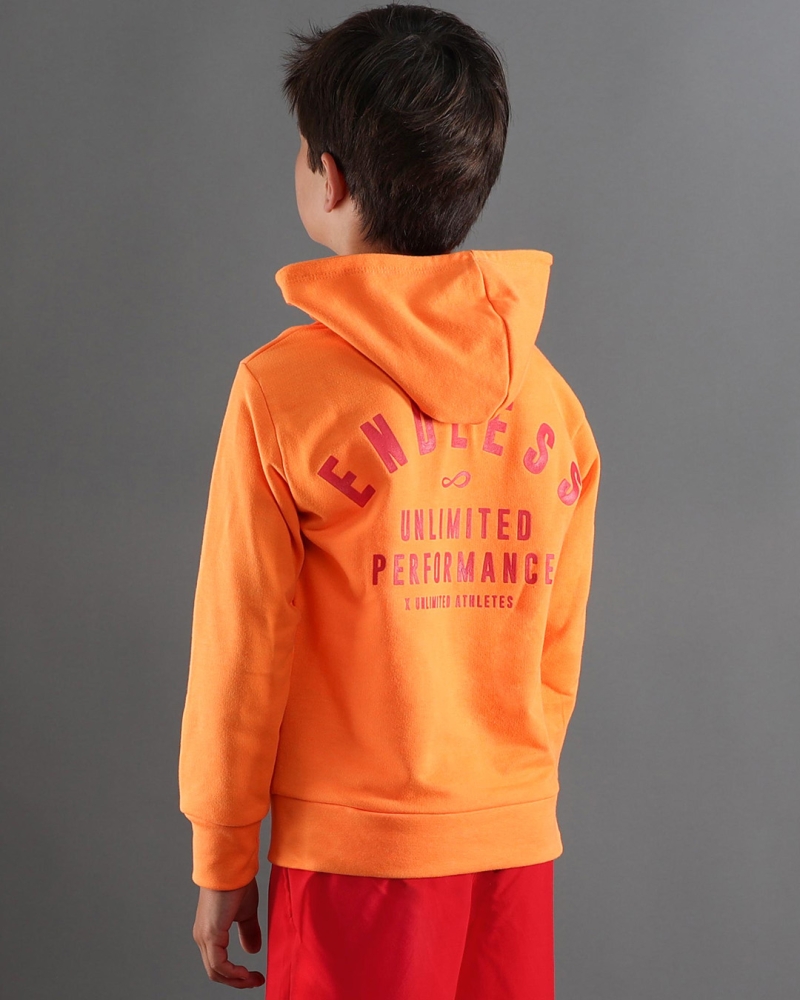 SUDADERA RUSH KIDS ORANGE 2