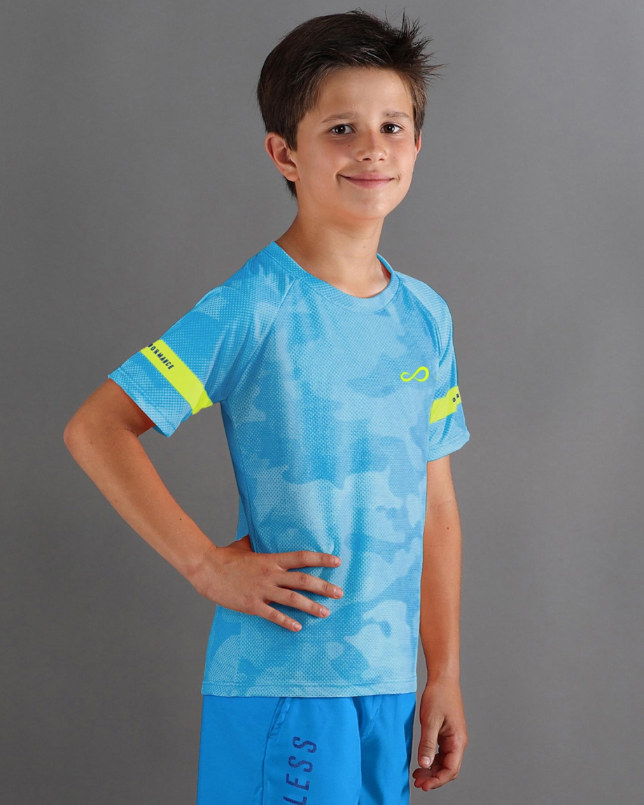 MAGLIETTA FEISTY CAMO KIDS BLUE