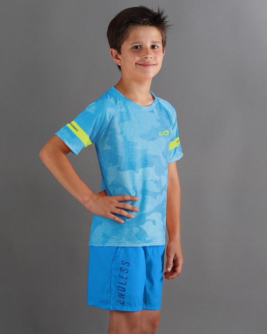 MAGLIETTA FEISTY CAMO KIDS BLUE