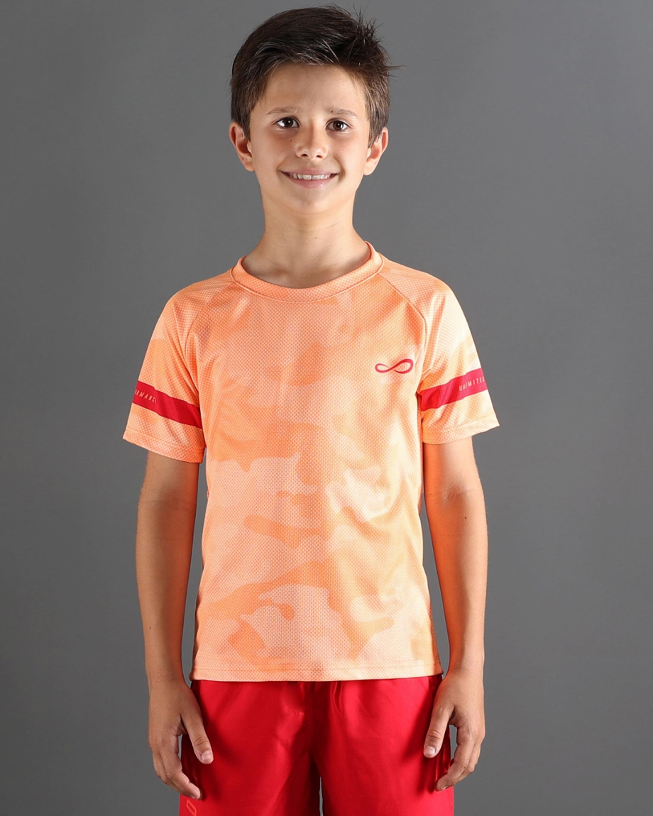 CAMISETA FEISTY CAMO KIDS ORANGE