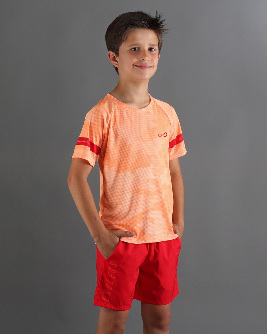 CAMISETA FEISTY CAMO KIDS ORANGE