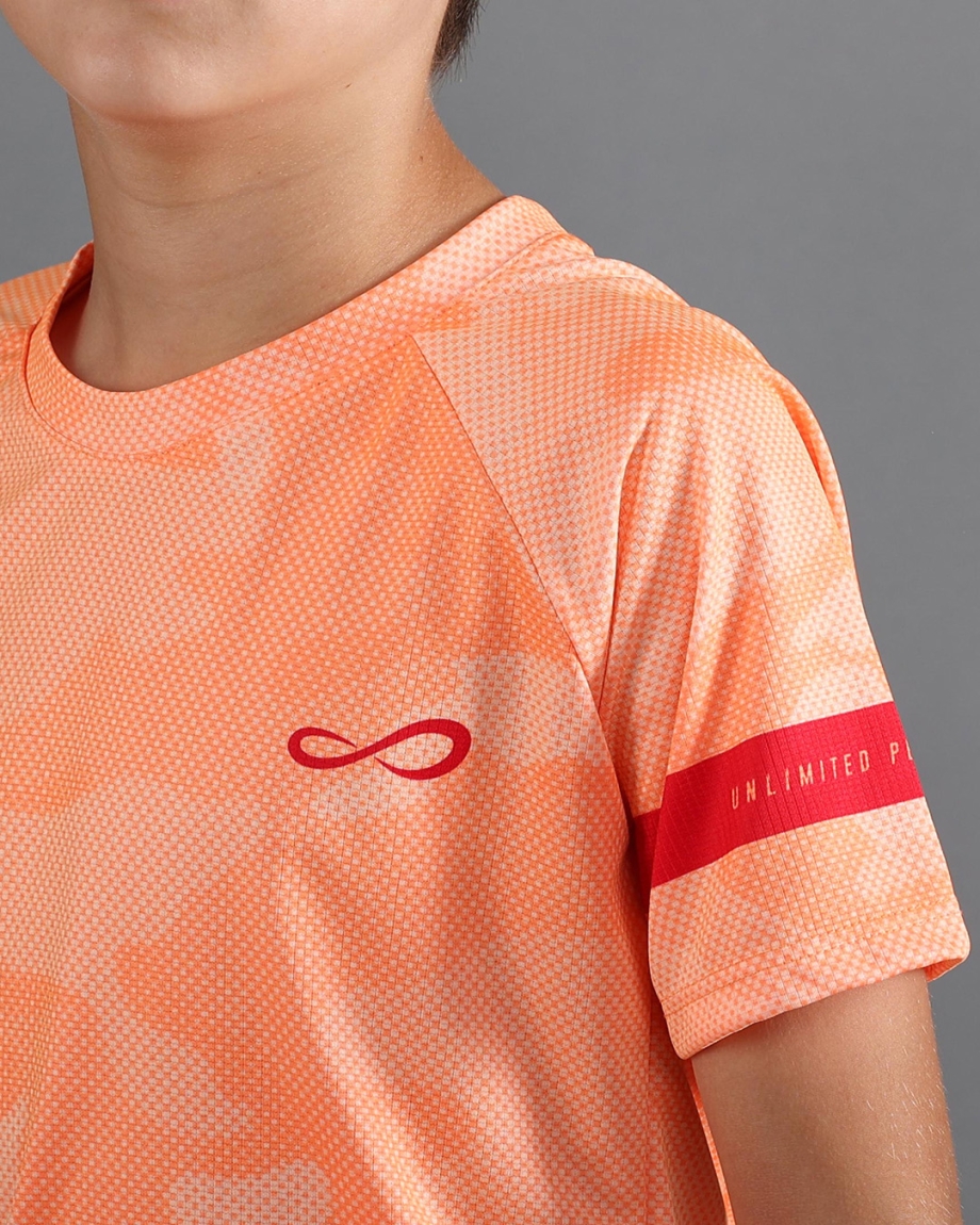 T-SHIRT FEISTY CAMO KIDS ORANGE