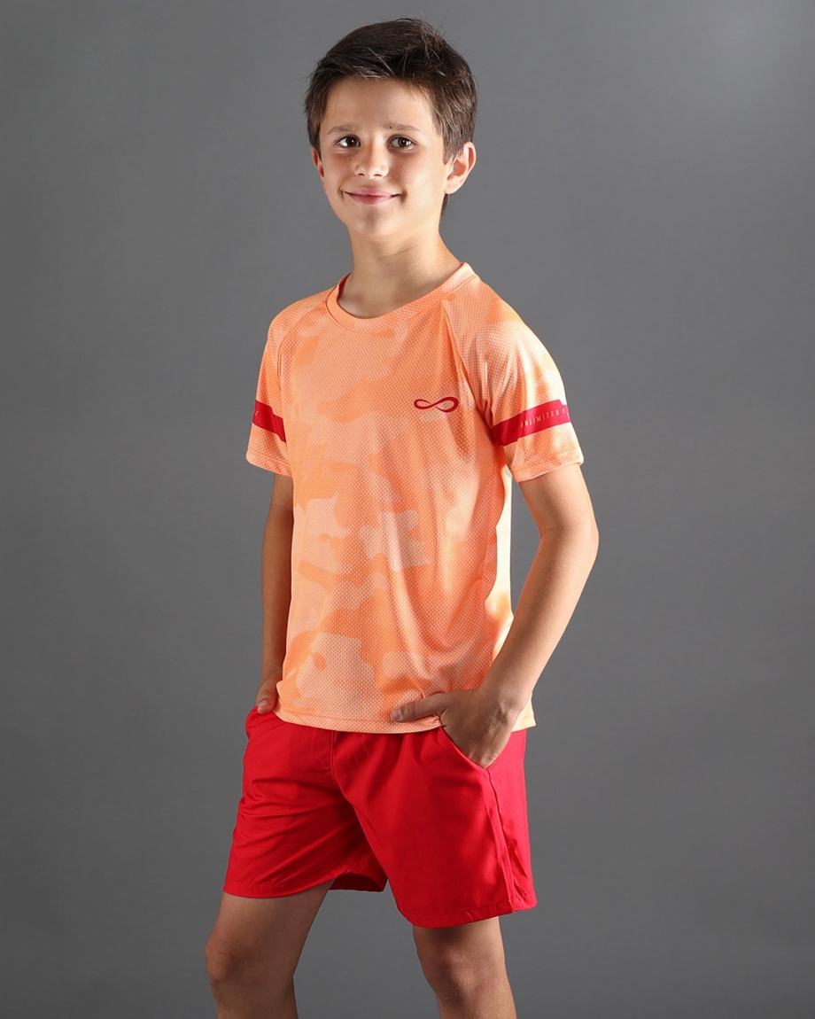MAGLIETTA FEISTY CAMO KIDS ORANGE