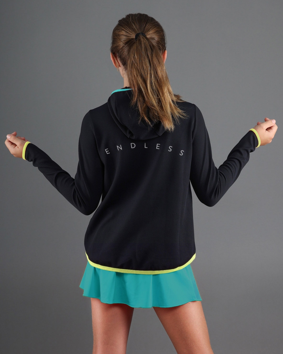 SUDADERA BREATH KIDS BLACK BLUE