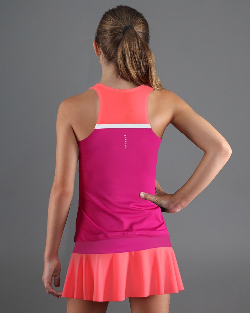TOP LACE KIDS DEEP FUCSIA 2