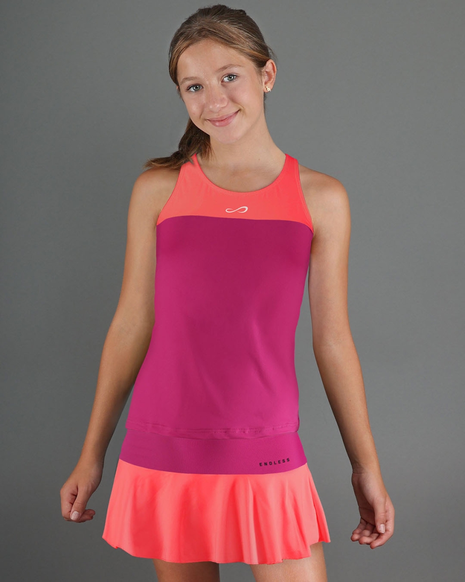 CAMISETA LACE KIDS DEEP FUCSIA