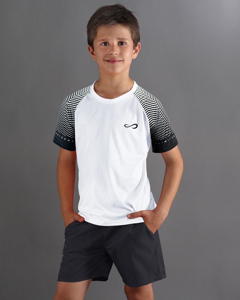 T-SHIRT FEISTY LINES KIDS WHITE