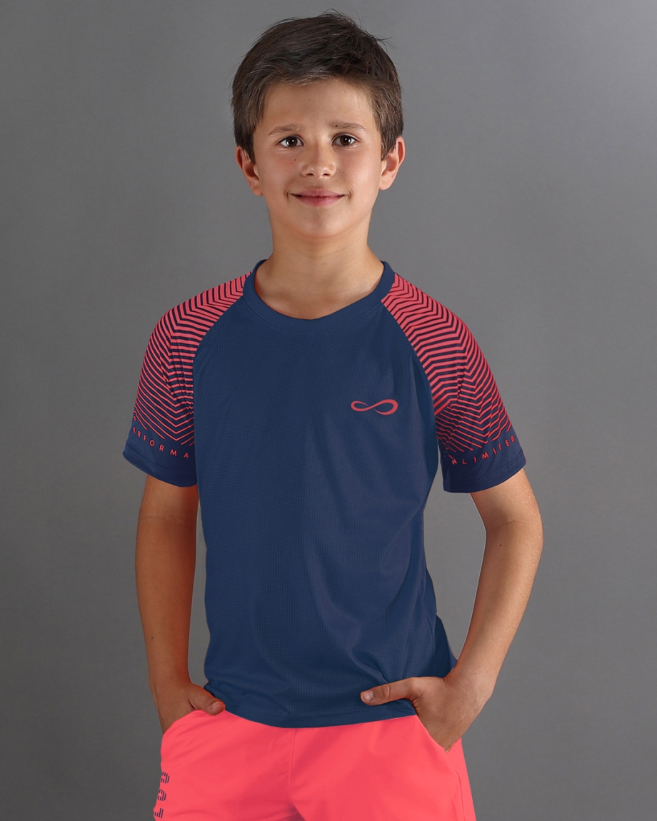 T-SHIRT FEISTY LINES KIDS BLUE