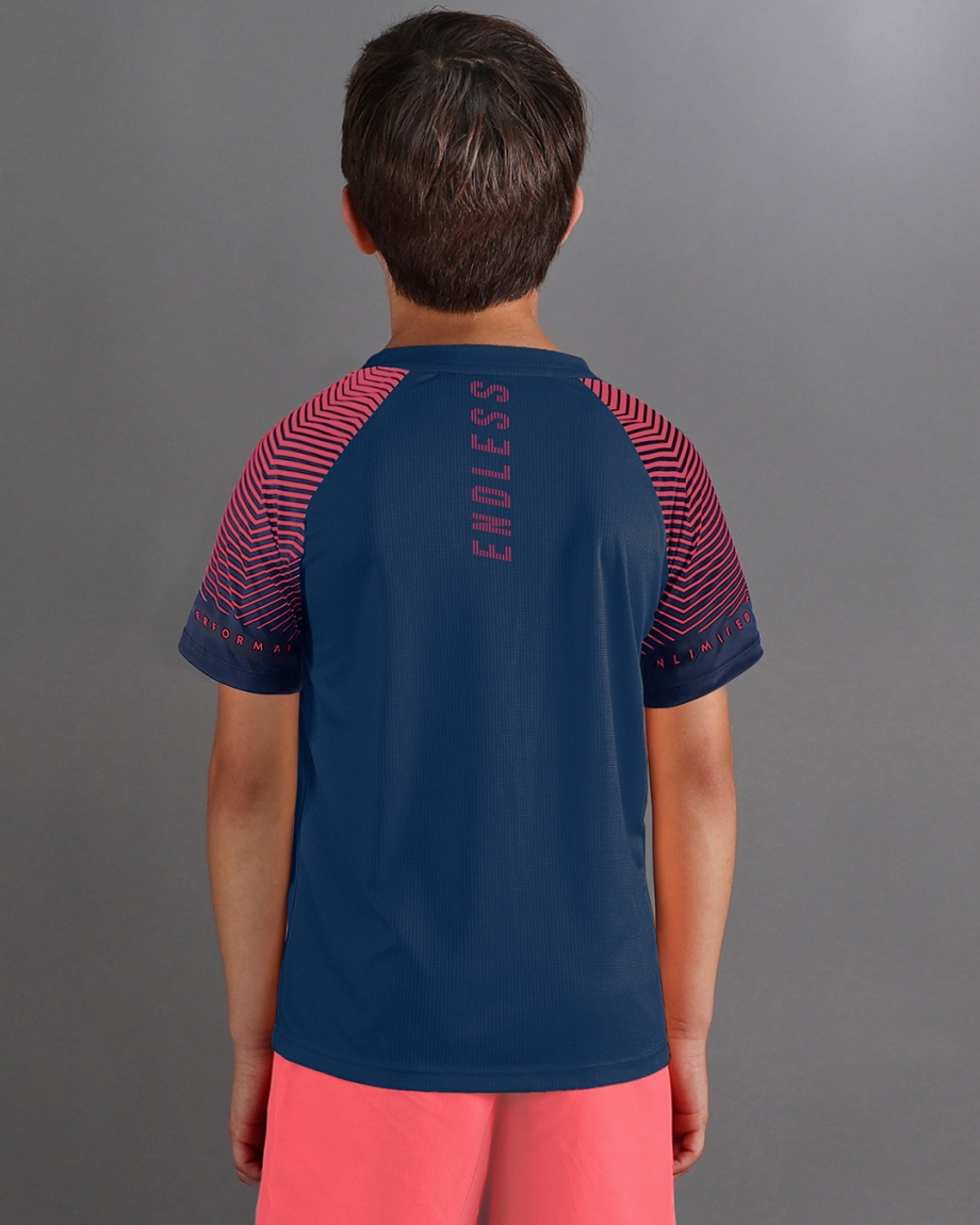 CAMISETA FEISTY LINES KIDS BLUE