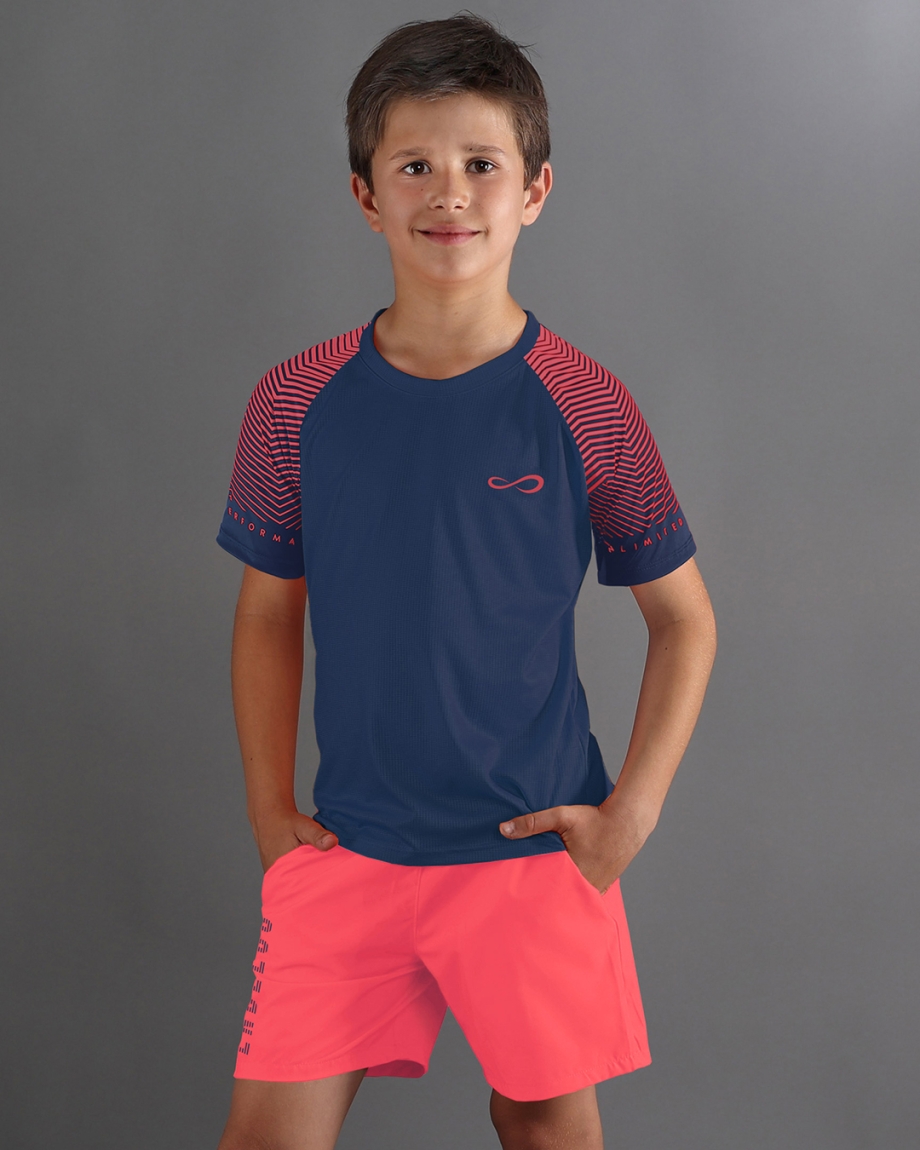 CAMISETA FEISTY LINES KIDS BLUE