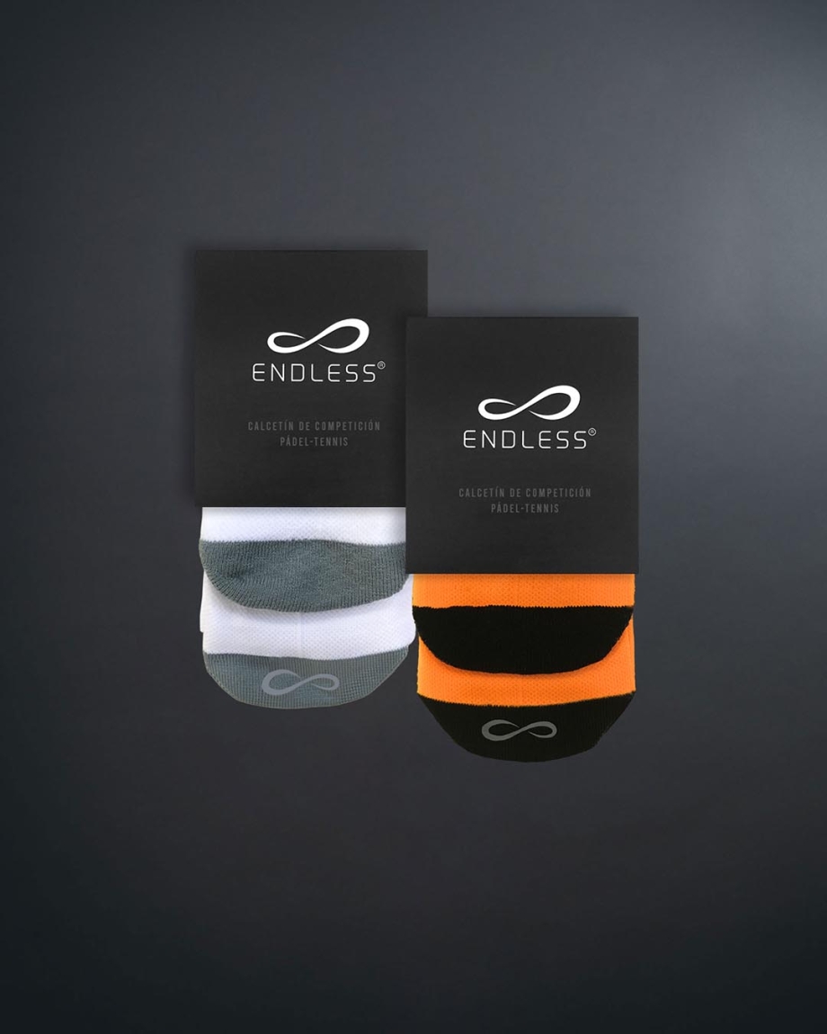 PACK S.O.X. LOW WHITE & ORANGE / 2uds.