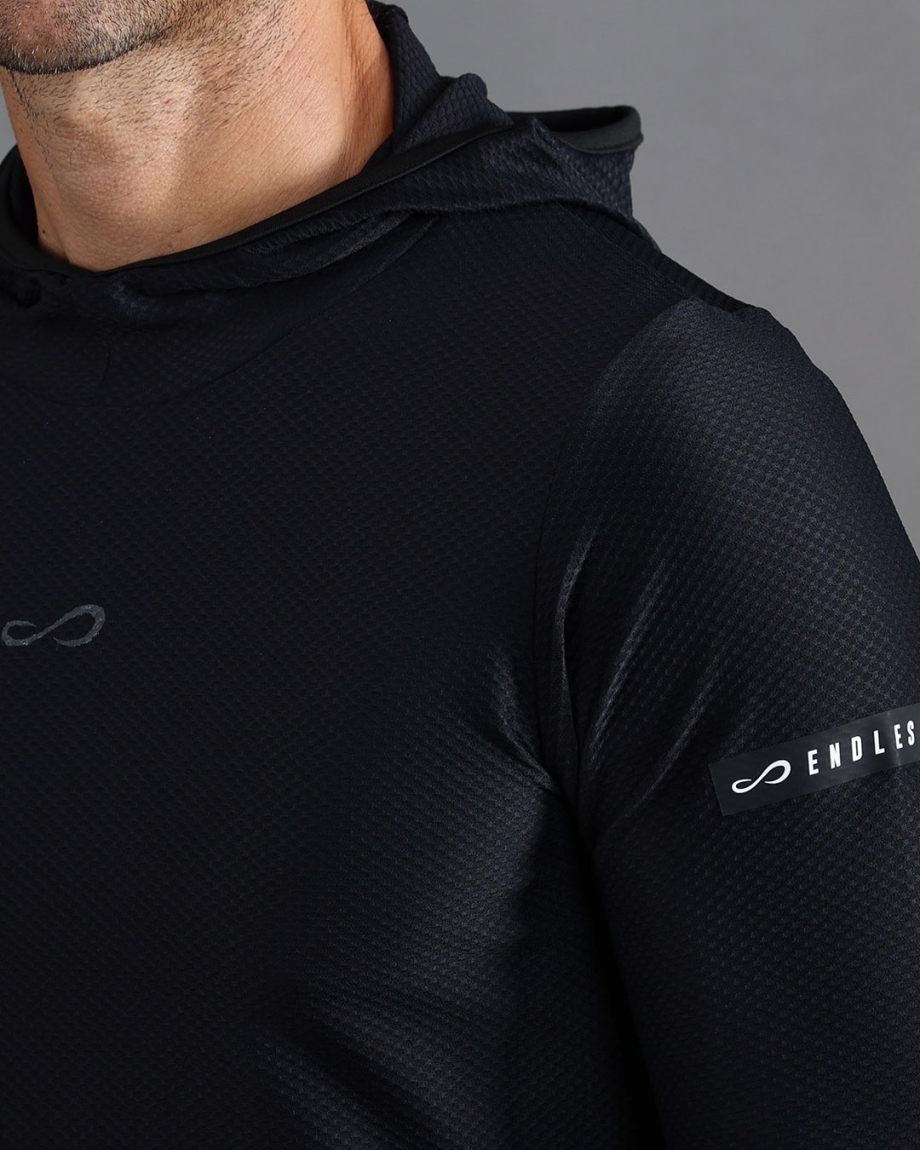 SUDADERA HERO BLACK WHITE II
