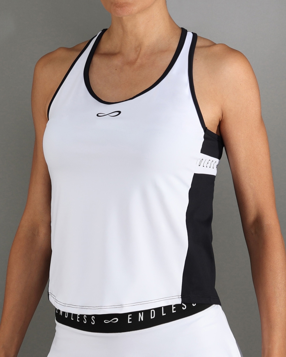 TOP ALLURE WHITE BLACK