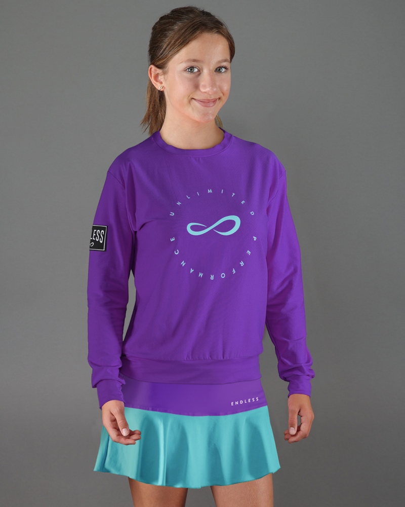 SUDADERA INNER TECH KIDS VIOLA