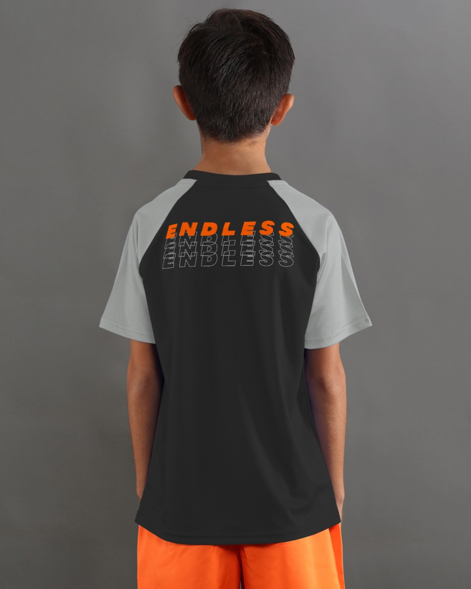 T-SHIRT RUSH KIDS BLACK ARMY