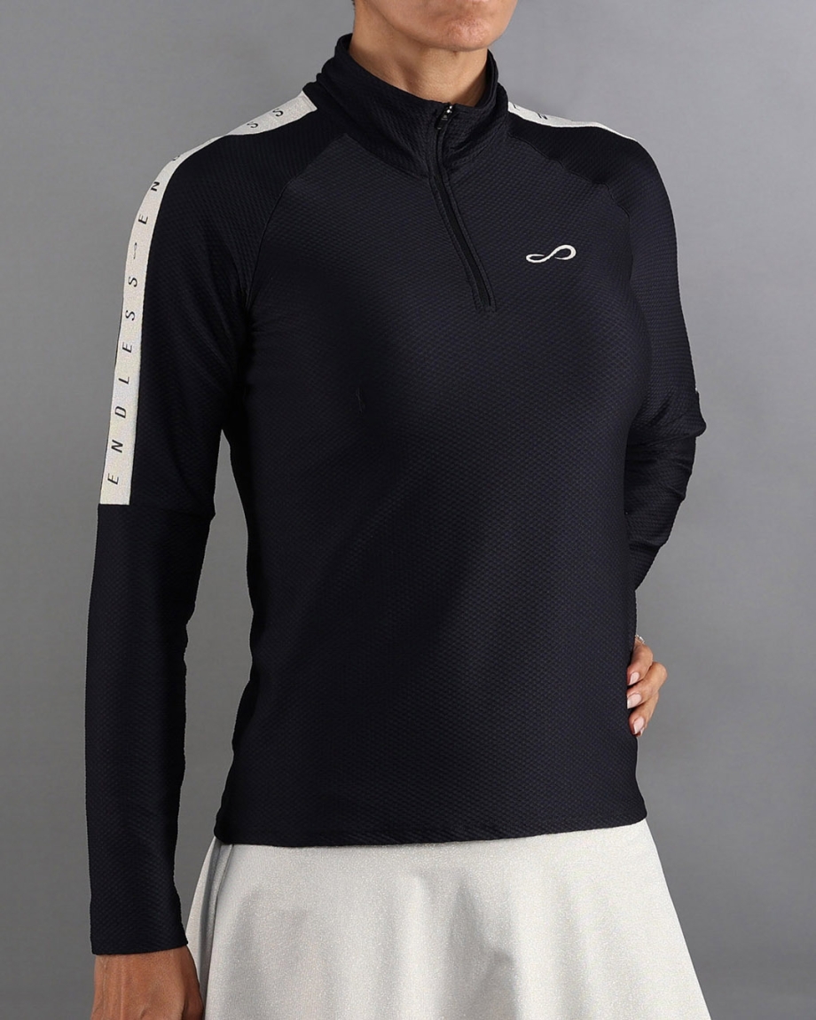 SUDADERA KIRSCH ICONIC II BLACK GOLDEN