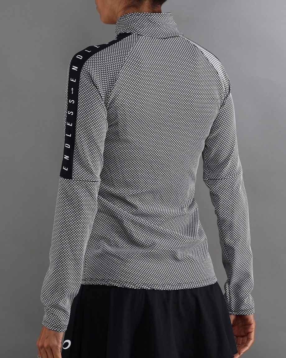 SWEAT-SHIRT KIRSCH ICONIC II BLACK WHITE