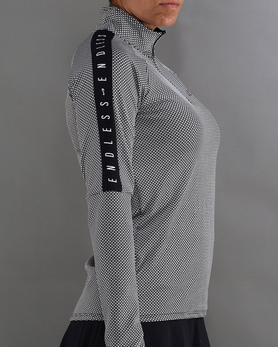 SWEAT-SHIRT KIRSCH ICONIC II BLACK WHITE