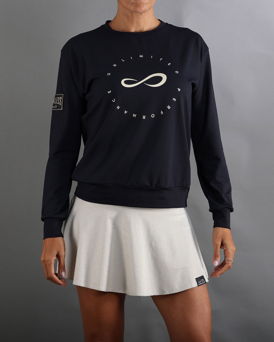 SWEATSHIRT INNER TECH BLACK GOLDEN