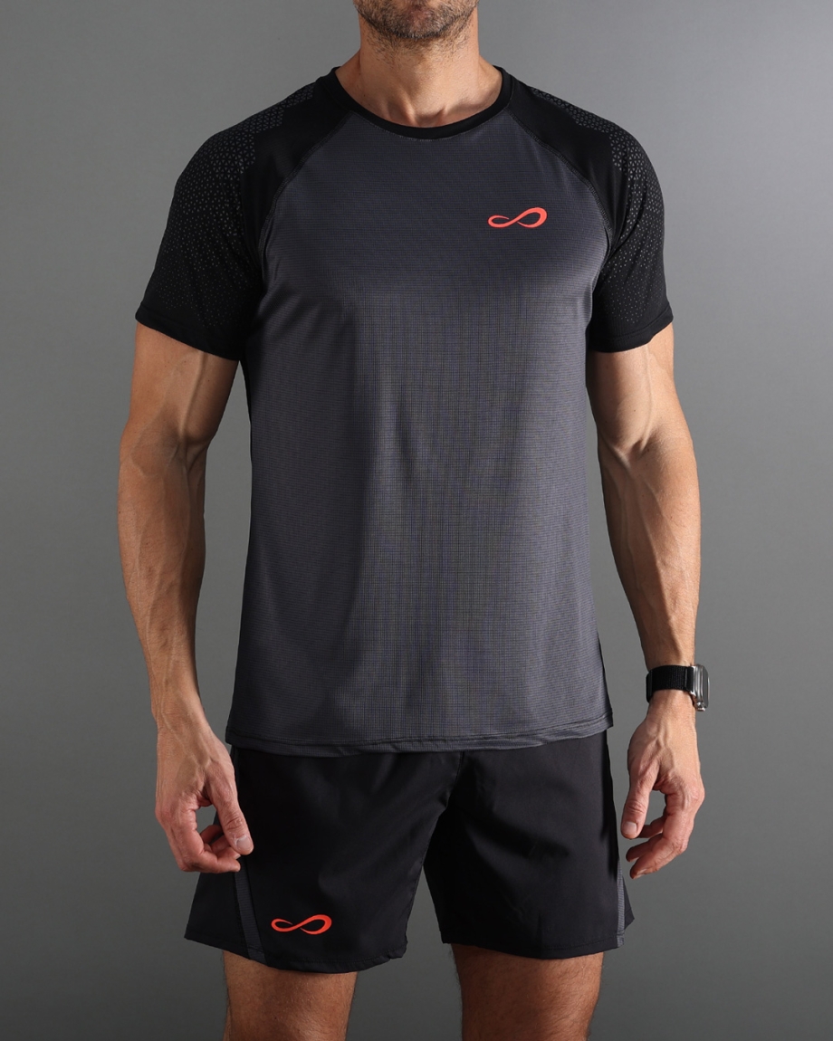CAMISETA FEISTY HEXAGON TITANIUM BLACK