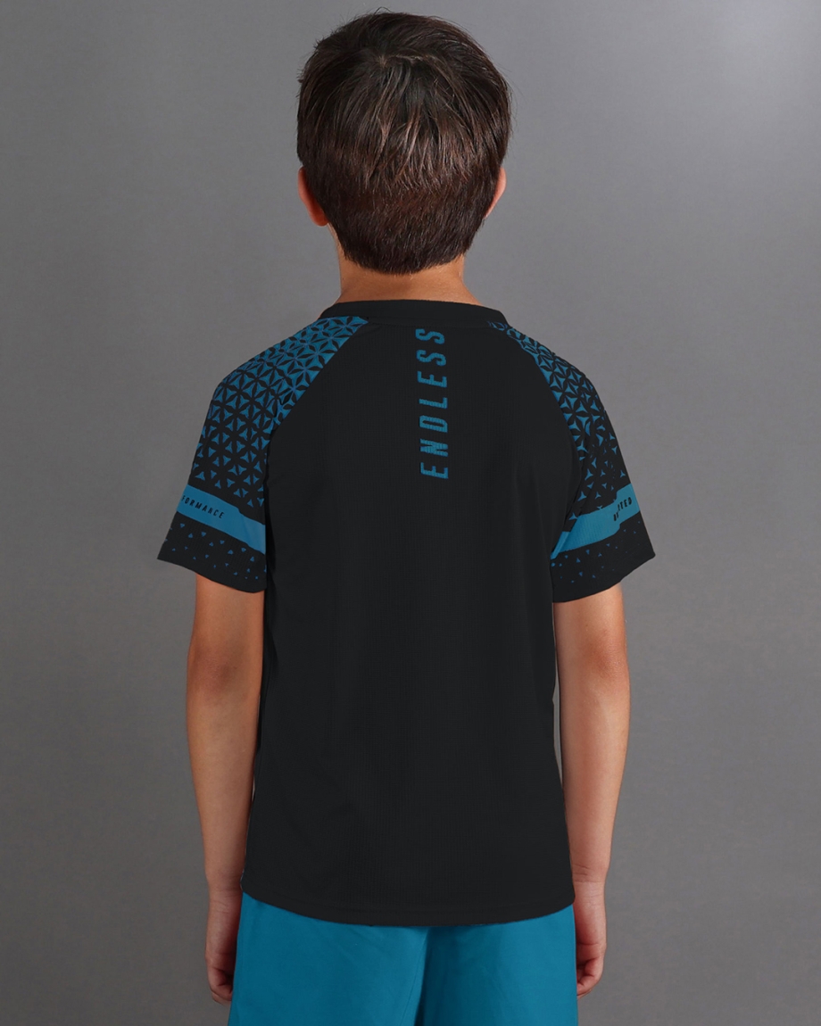 T-SHIRT FEISTY KIDS BLACK PETROL