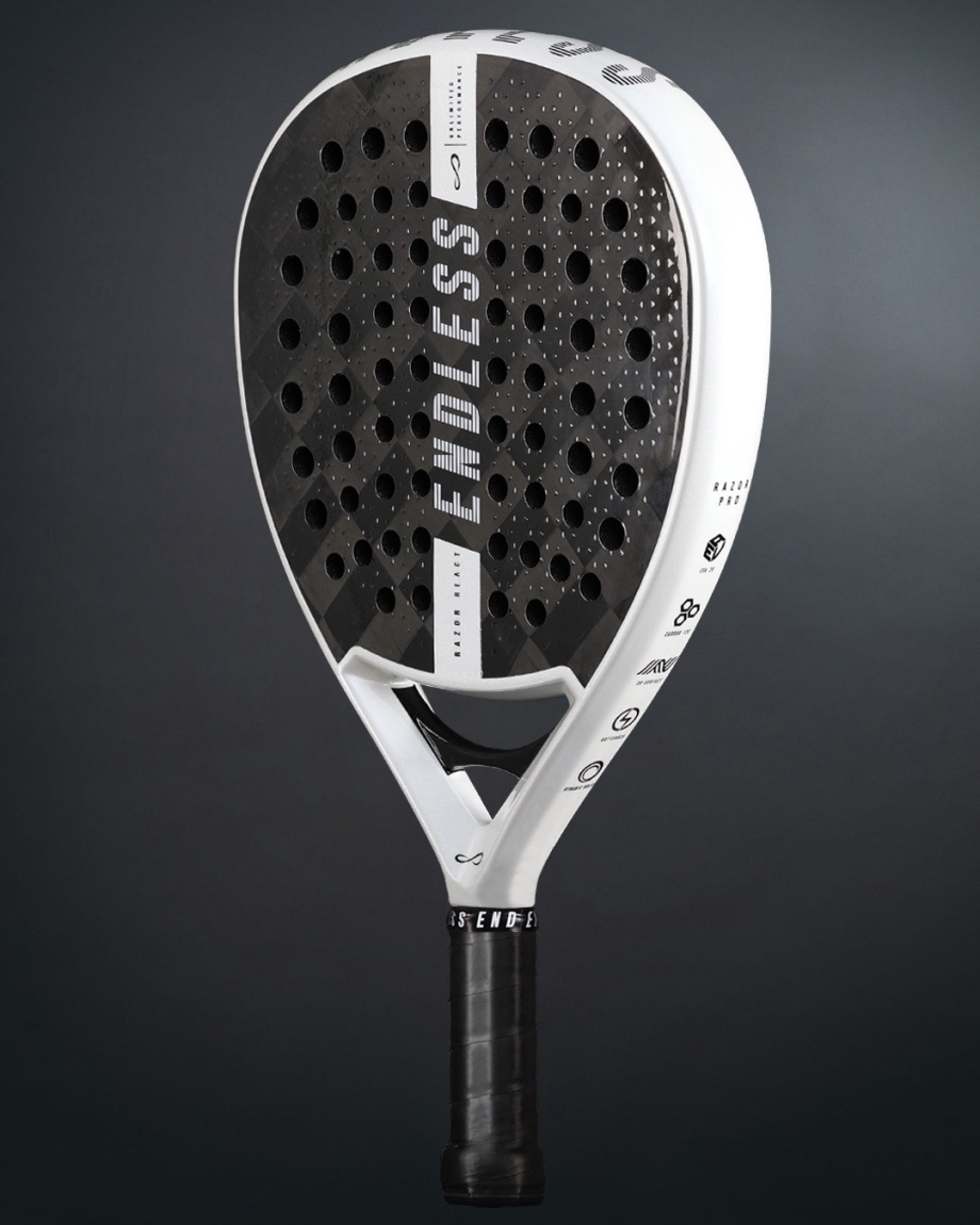 RACKET RAZOR REACT BLACK WHITE