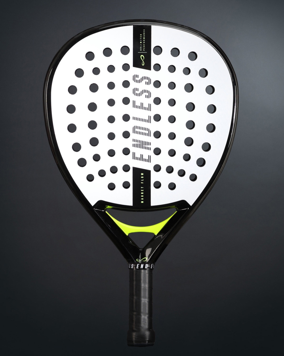 RACKET MAGNET FLOW WHITE YELLOW