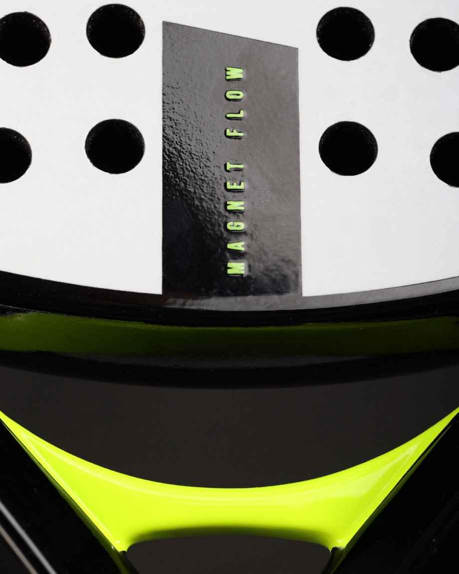 RACKET MAGNET FLOW WHITE YELLOW