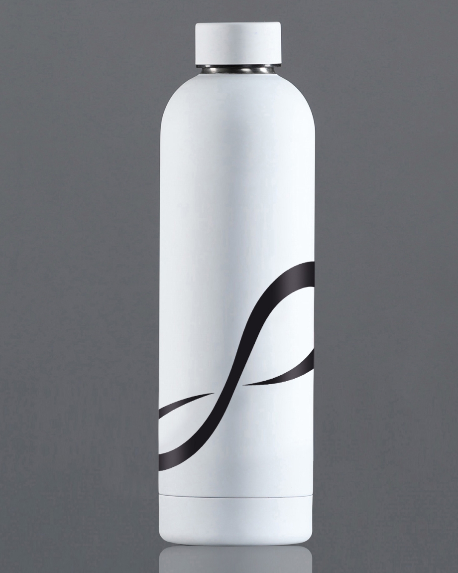 BOTELLA TERMO ICON WHITE BLACK