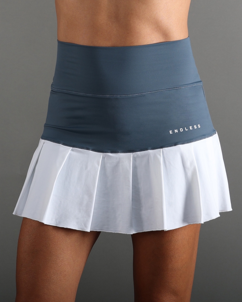 SKIRT OTTEY DENIM WHITE