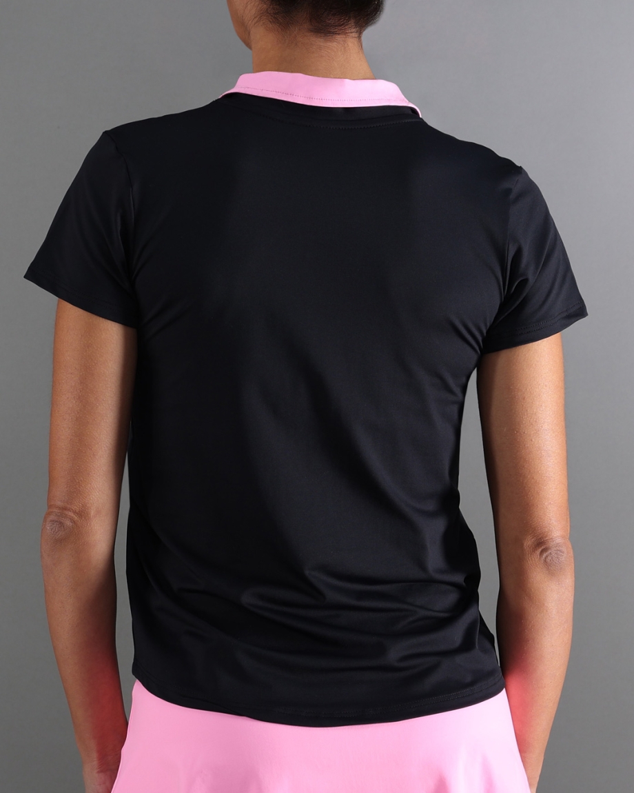 POLO SHIRT ONYX SLEEVES BLACK