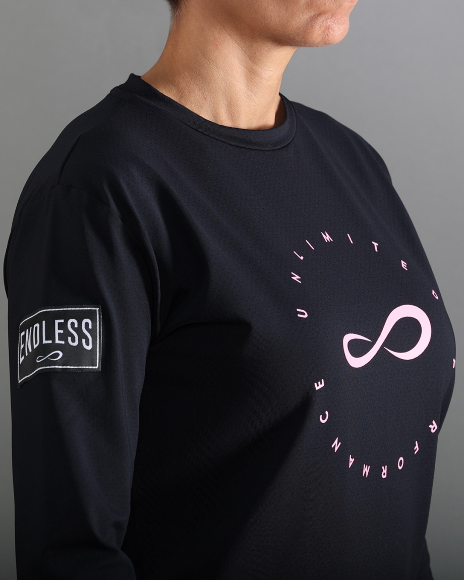 SWEAT-SHIRT INNER TECH BLACK PINK
