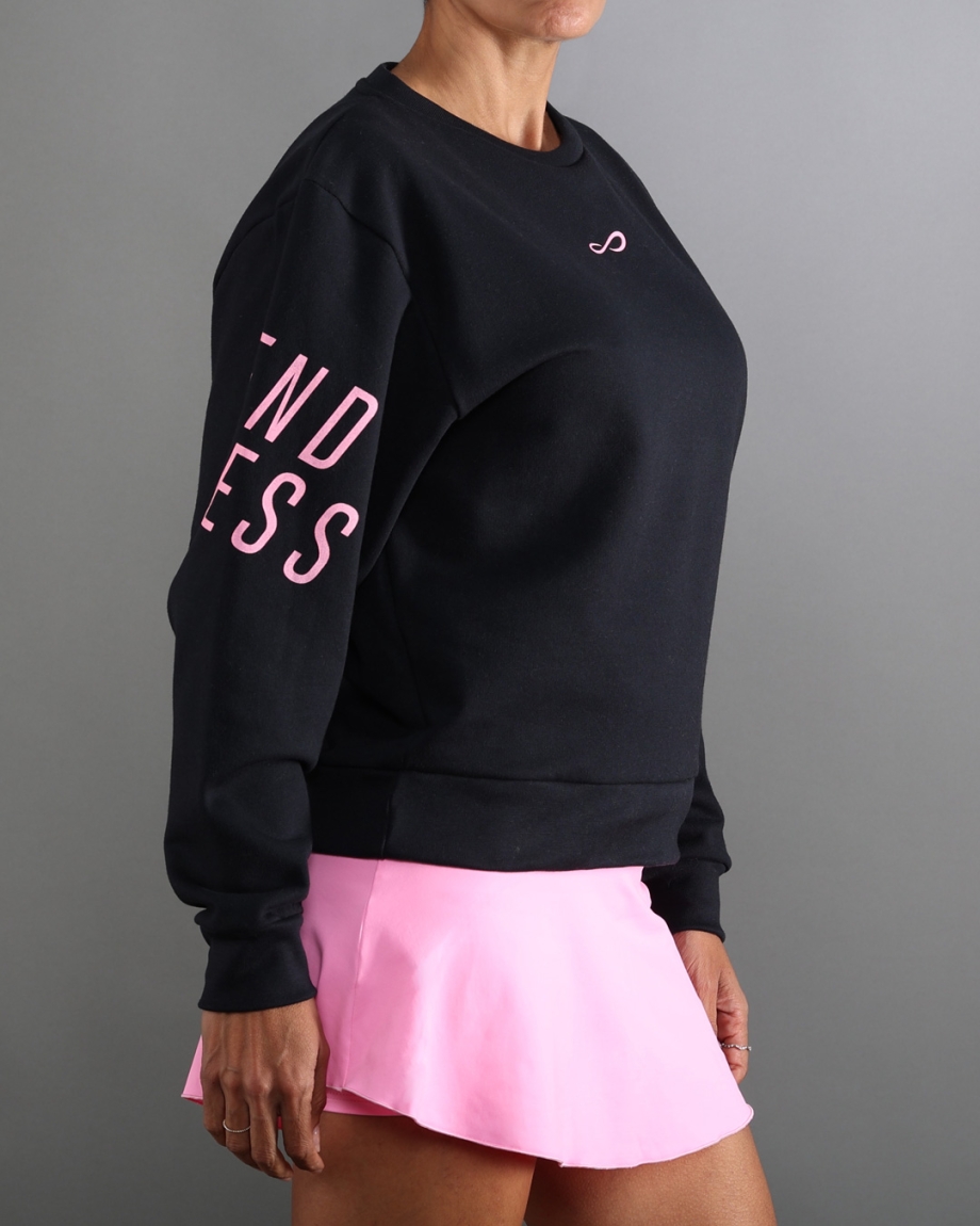 DESSUADORA SWELL BLACK PINK