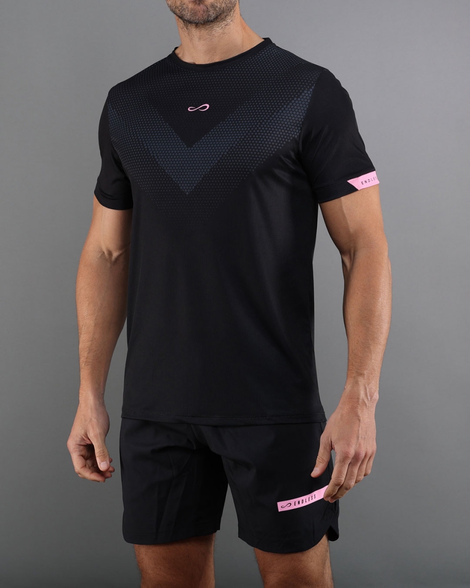 T-SHIRT ACE PEAK BLACK PINK