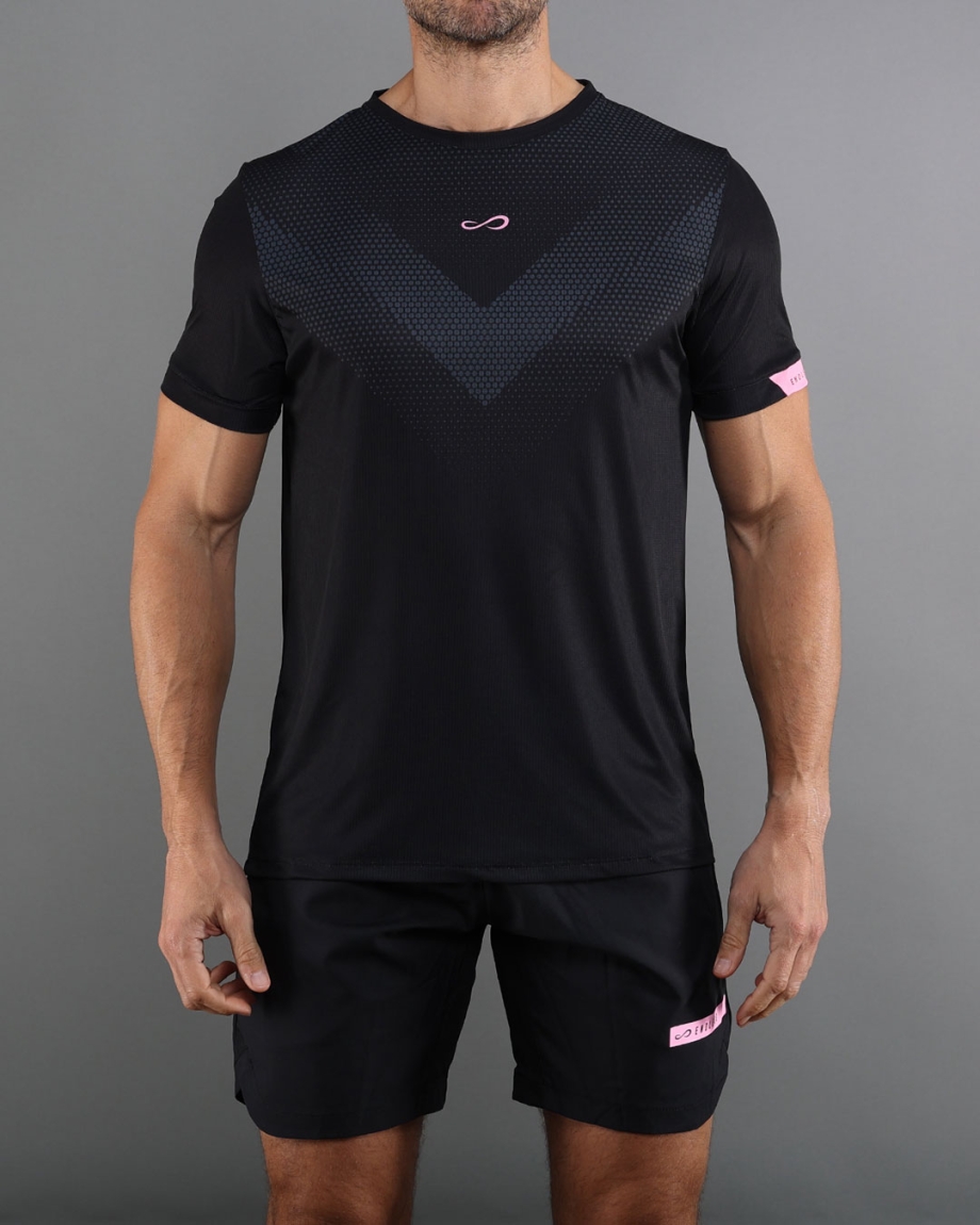 T-SHIRT ACE PEAK BLACK PINK