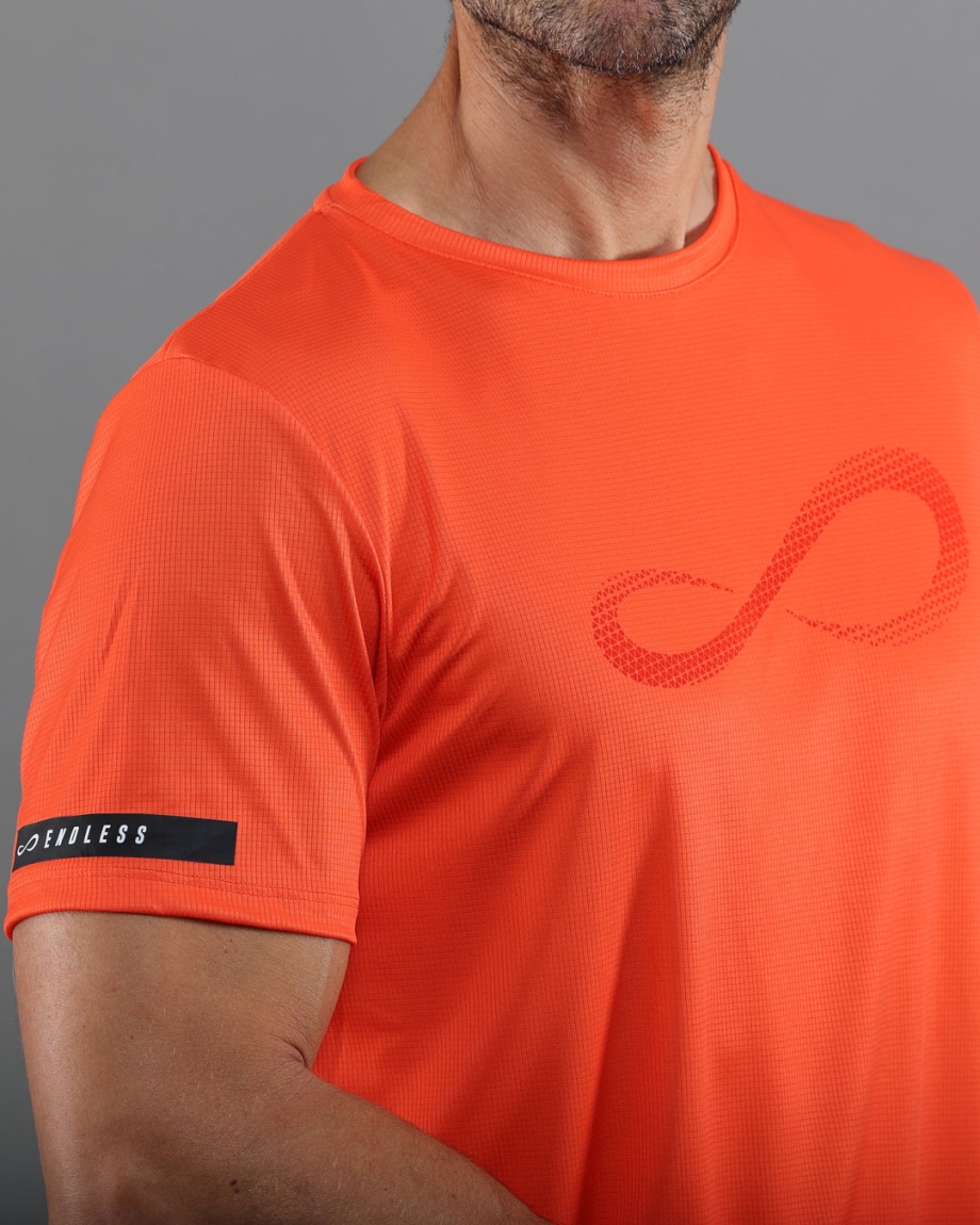 T-SHIRT UNLIMITED DIAMOND II ORANGE