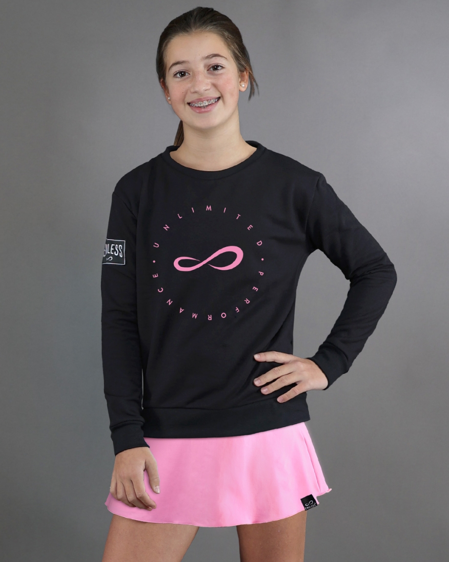 SUDADERA INNER KIDS BLACK PINK
