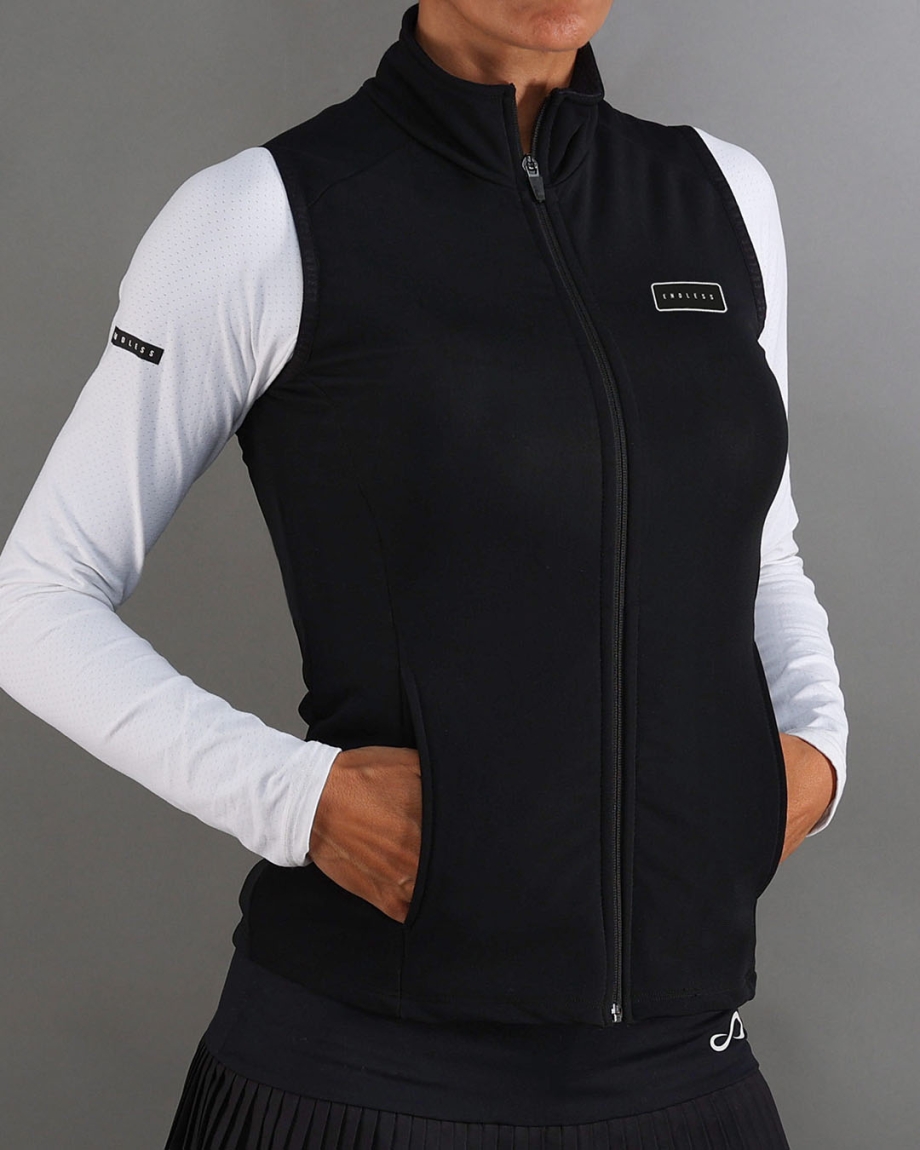VEST ZIPPER BLACK