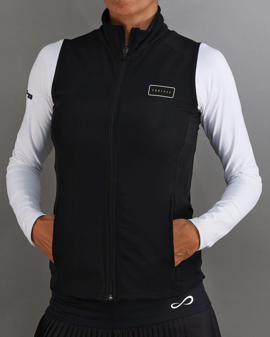 CHALECO ZIPPER BLACK