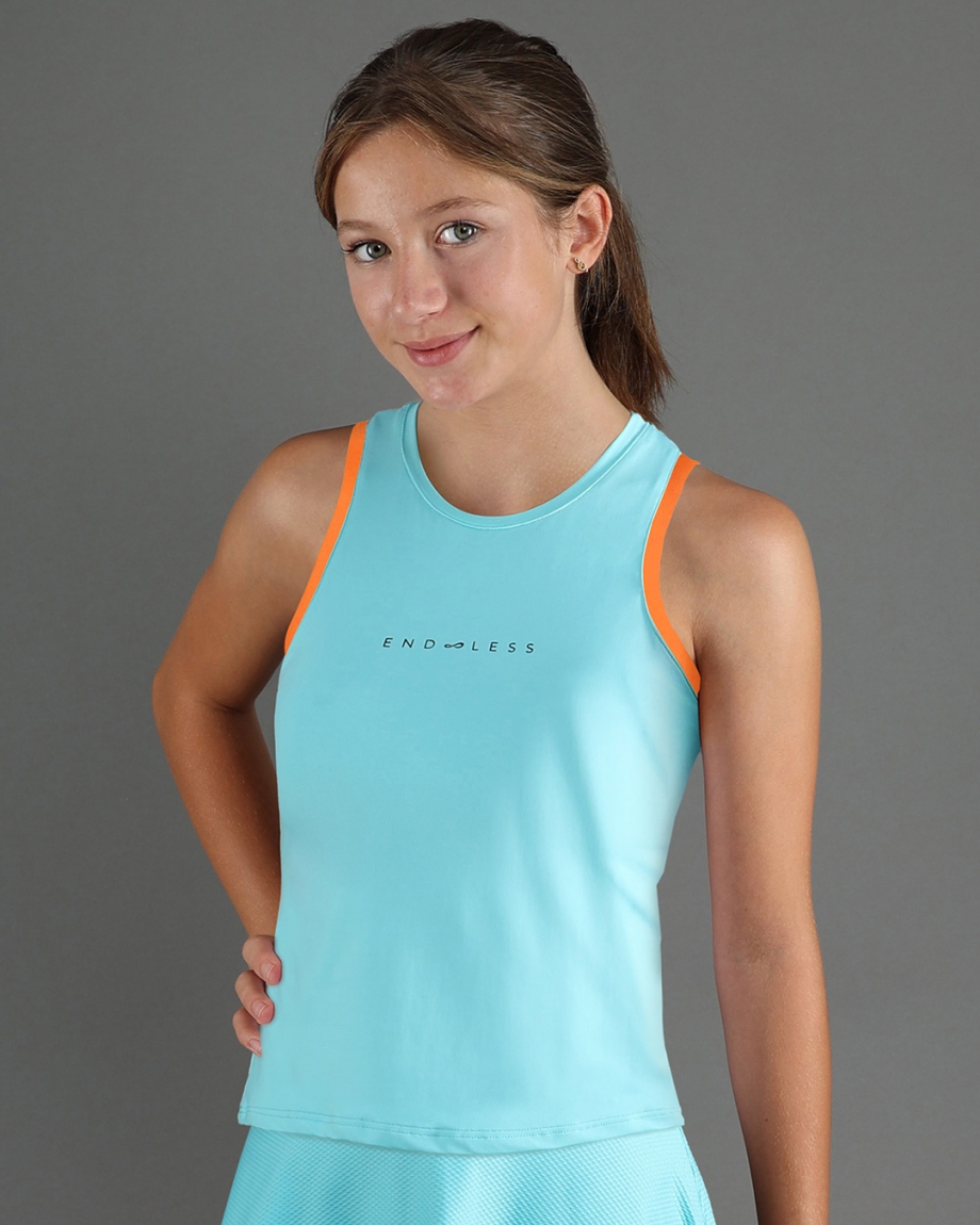 CAMISETA ESSENTIAL KIDS AQUA